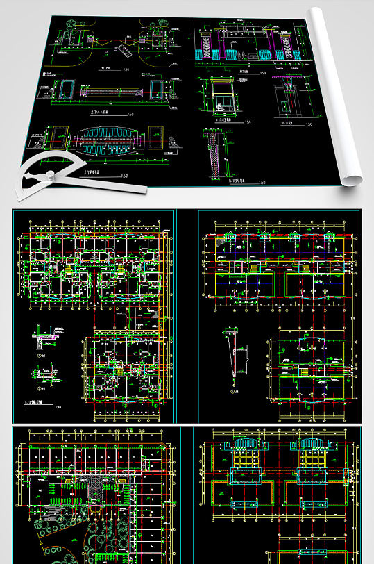 小区CAD建筑施工图