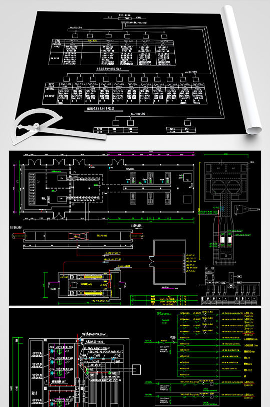 污水处理厂CAD平面设计图