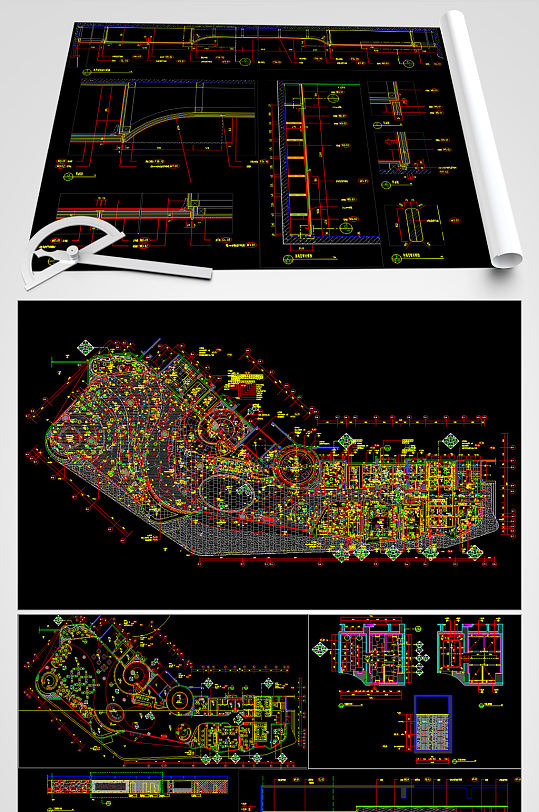 销售中心CAD平面图