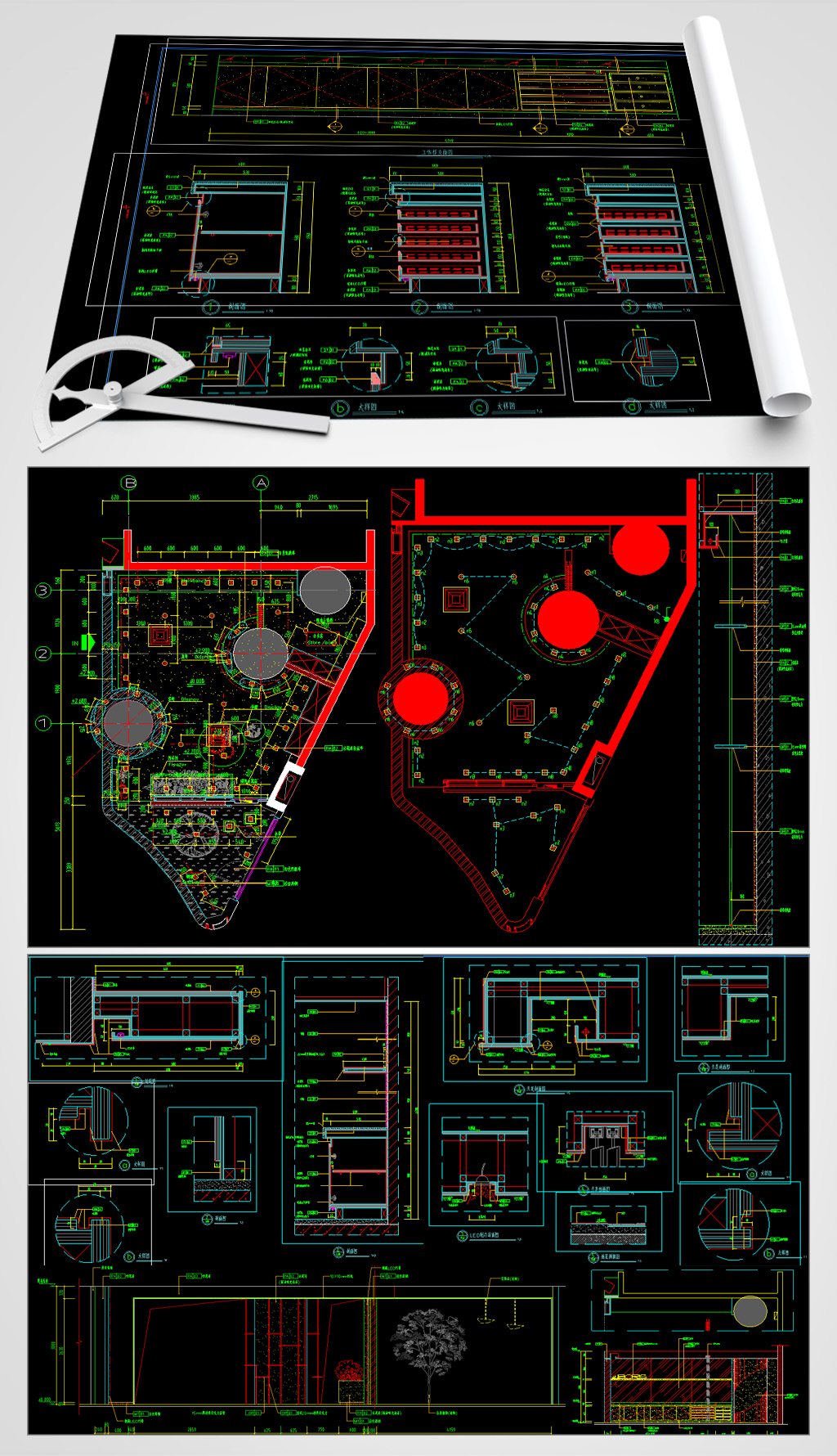花店cad平面设计图