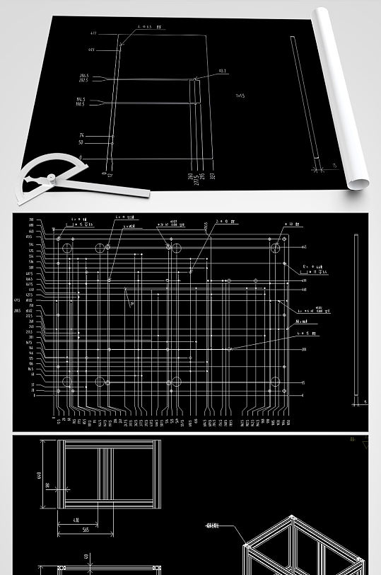 带料仓伺服耳带机图纸-众图网
