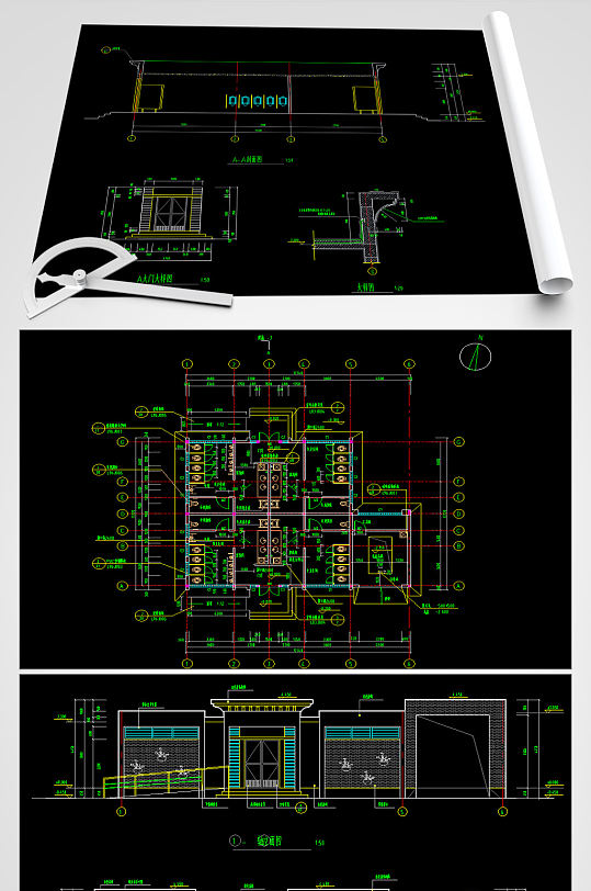 公厕CAD设计方案图
