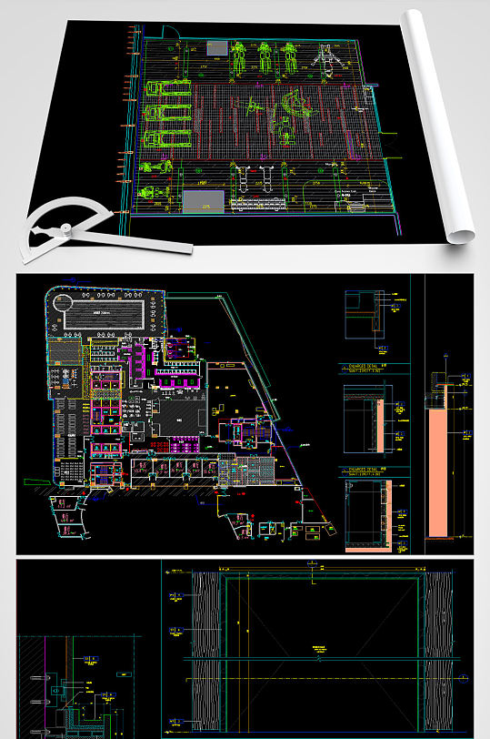 健身房cad图纸