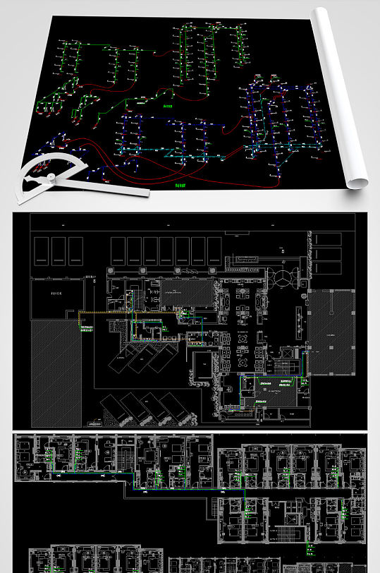 酒店给排水CAD图纸