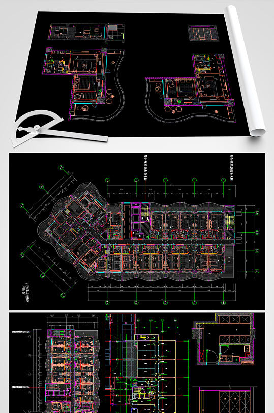 酒店CAD平面设计图