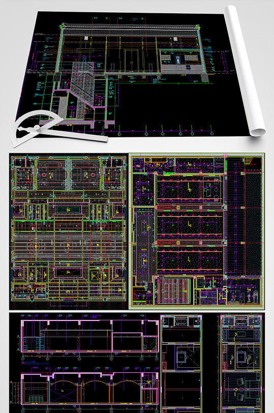 民宿CAD平面设计图-众图网