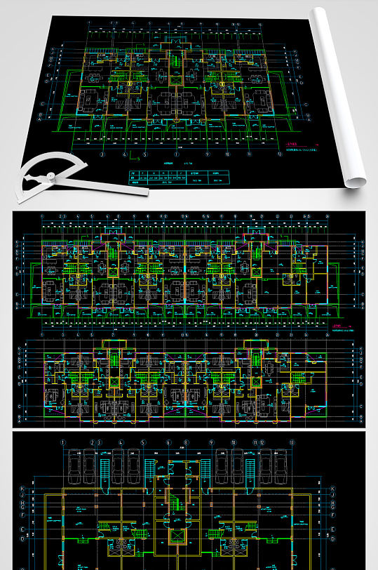 别墅CAD平面装修图-众图网