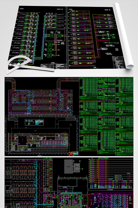 汽车客运中心强弱电施工图-众图网