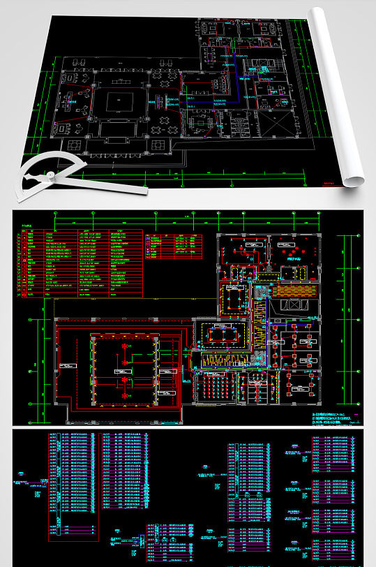 会所强弱电CAD设计图
