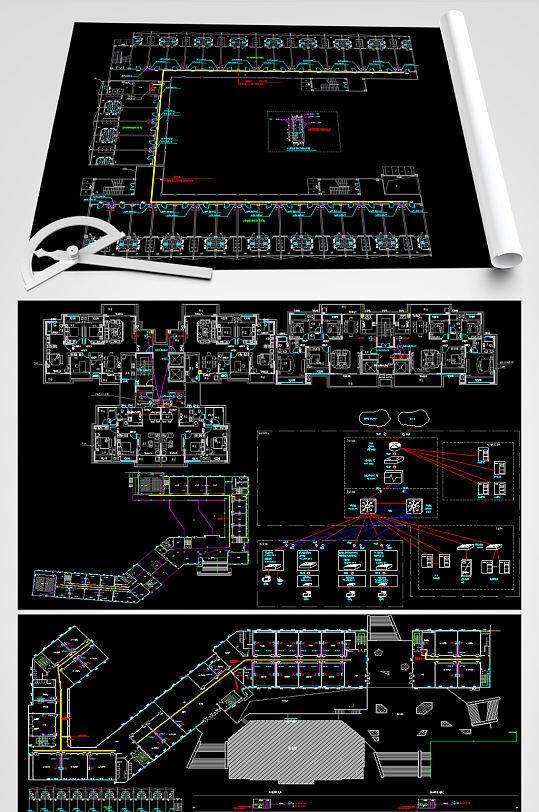 学院网络综合布线CAD图纸