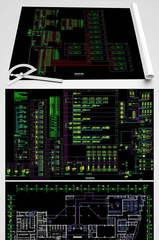 食品药品检验所智能化设计系统图-众图网