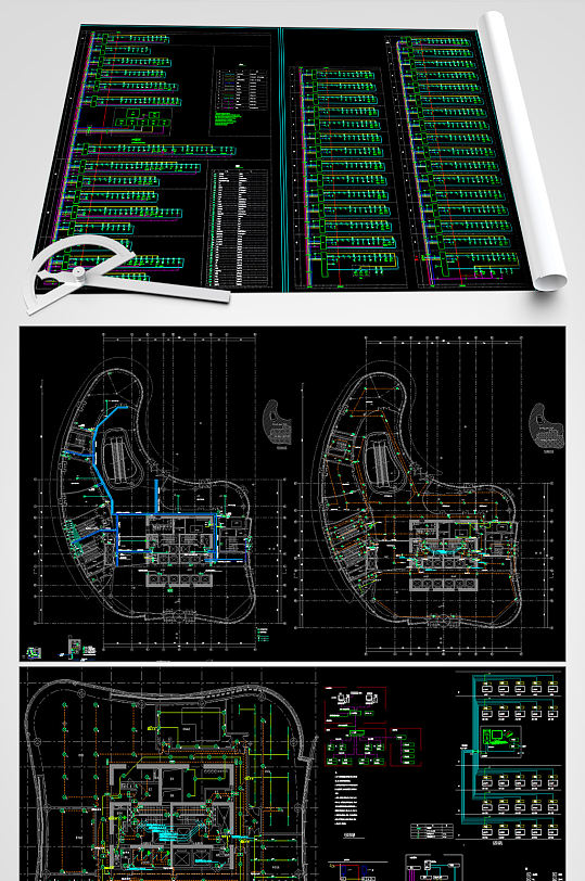 20万平米高层综合体强弱电图纸-众图网