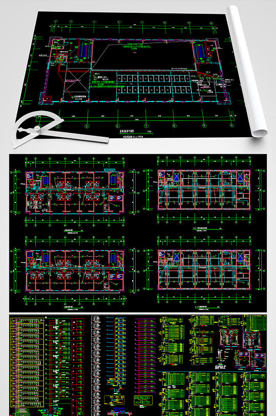 16层大厦电气智能化CAD施工图