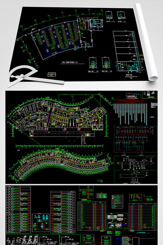 大型医院电气CAD施工图