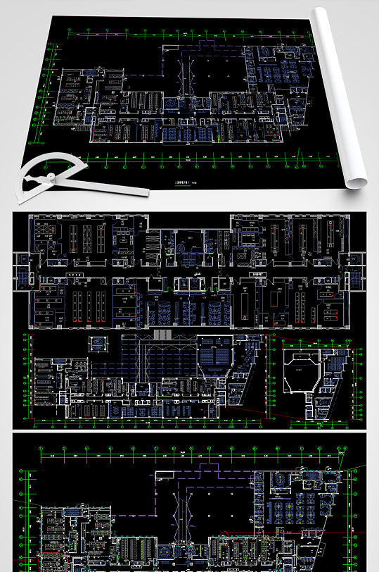 食品药品检验所智能化设计图纸-众图网