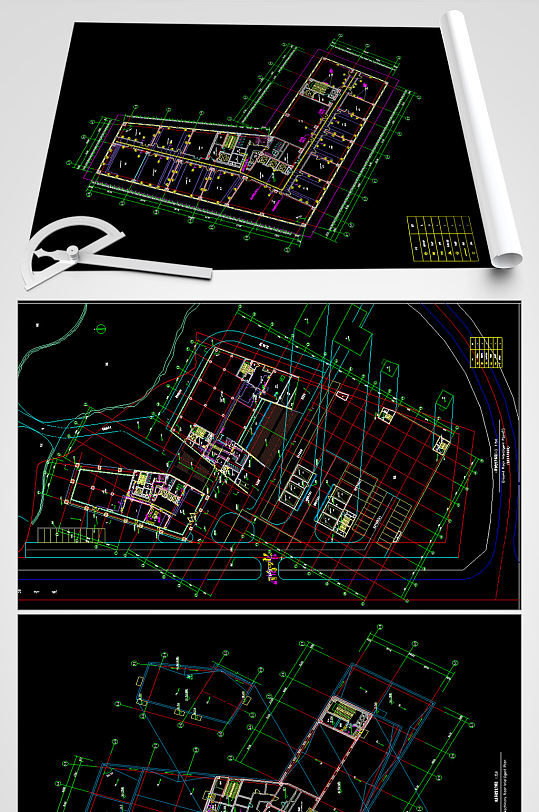 大型商业综合体强弱电施工图纸-众图网