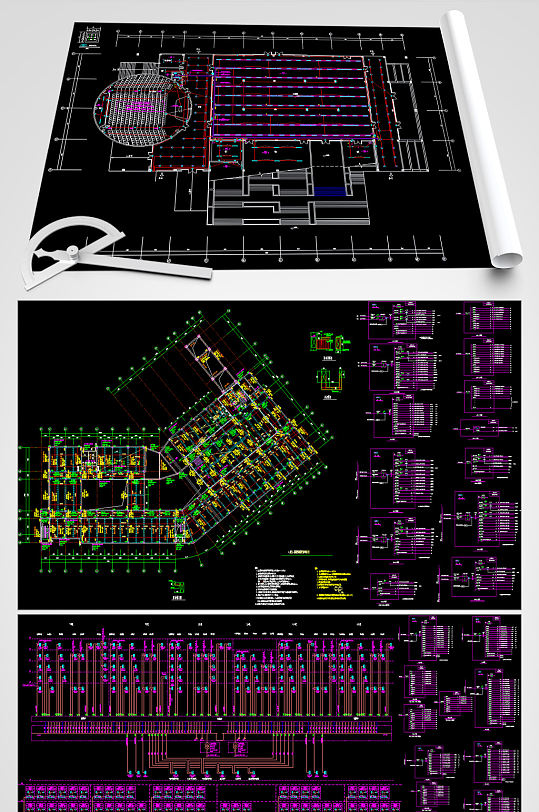 住宅小区电气CAD设计图纸