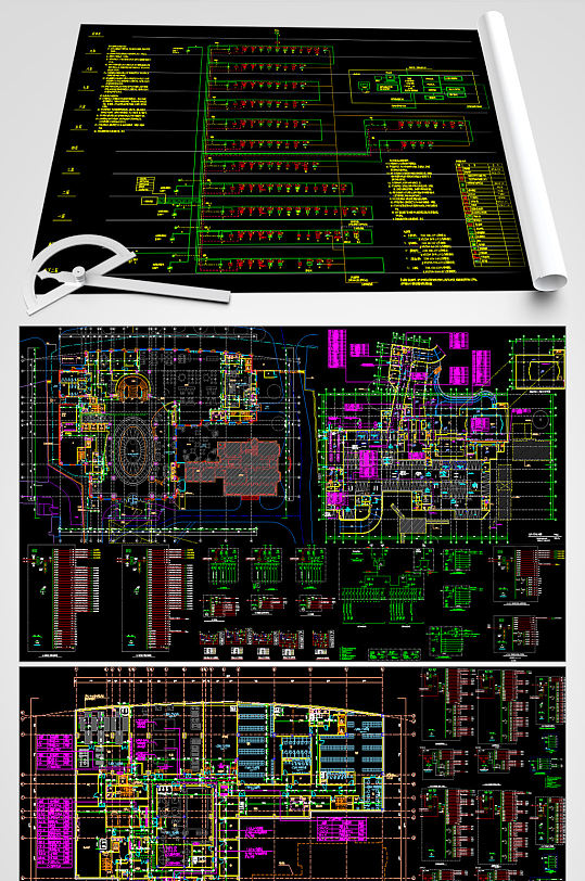 宾馆电气设计CAD系统图