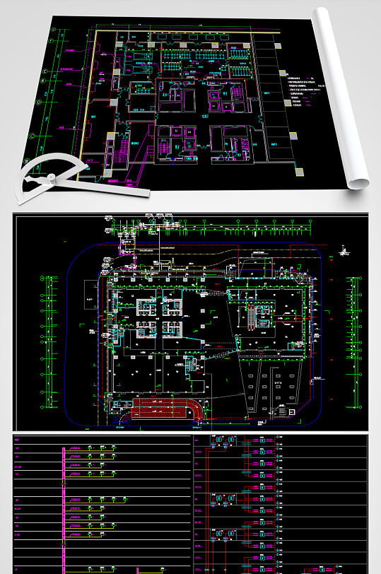 五十二层商务中心电气智能化系统图