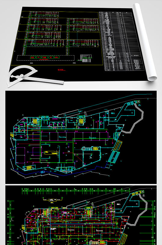 展览馆CAD电施图