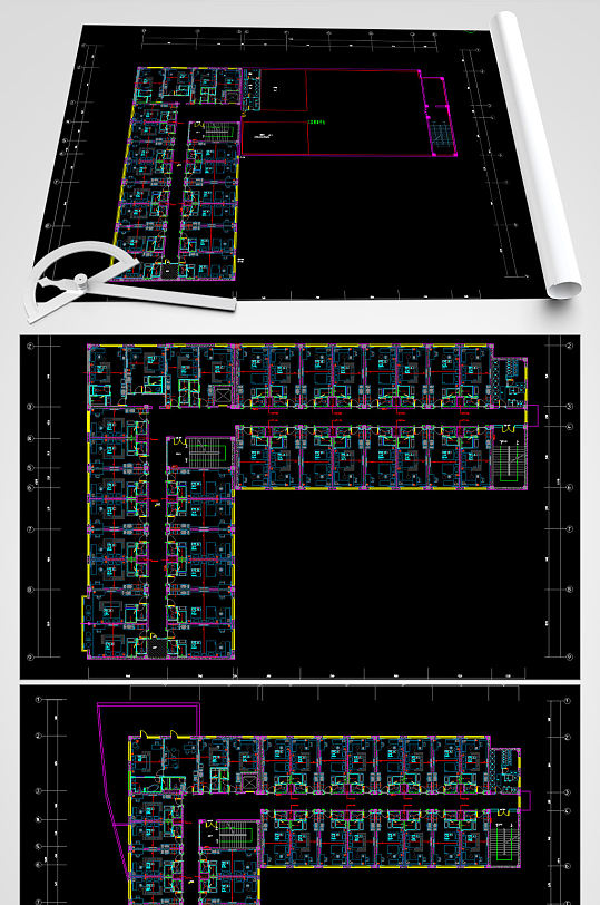 酒店CAD平面设计图