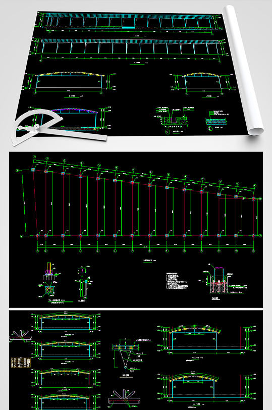 蔬菜产业冷库工程CAD平面图