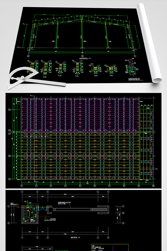 社区冷库CAD建筑设计图