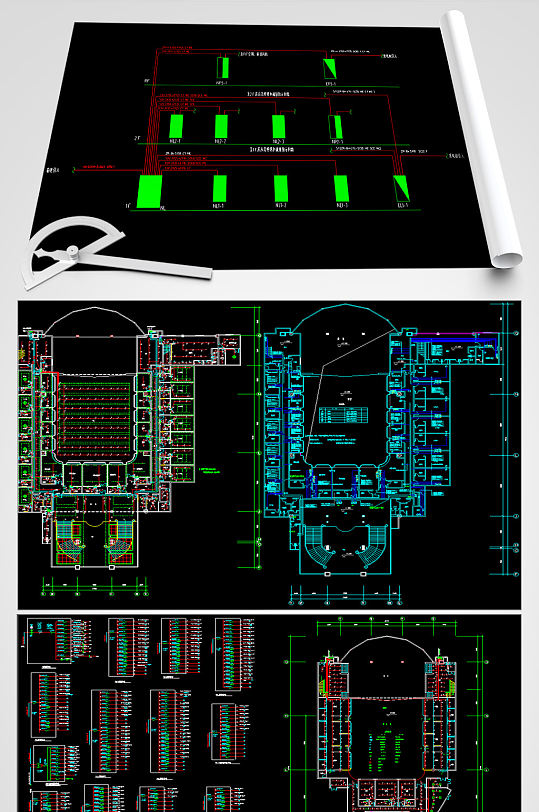 会所歌剧院电气CAD施工图