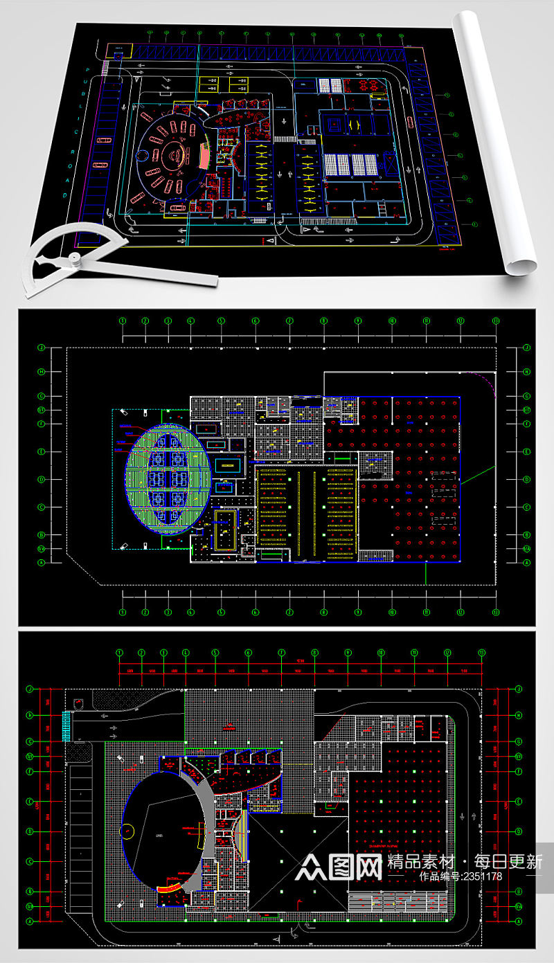 加油站电气CAD设计施工图素材