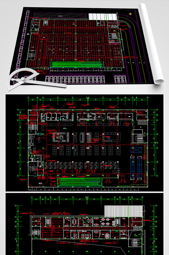购物商场电气CAD设计方案图