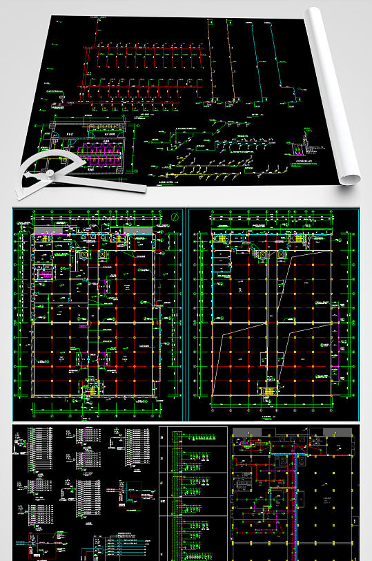 冷库CAD平面设计图-众图网