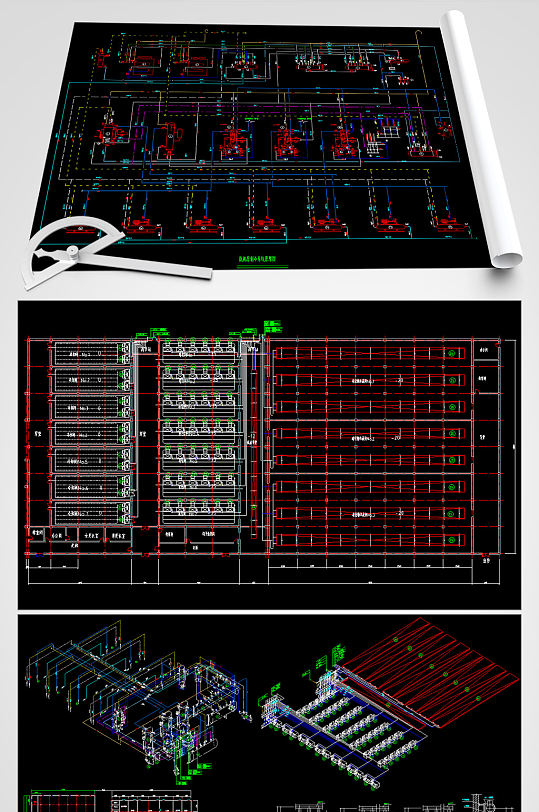 冷库CAD平面设计图-众图网