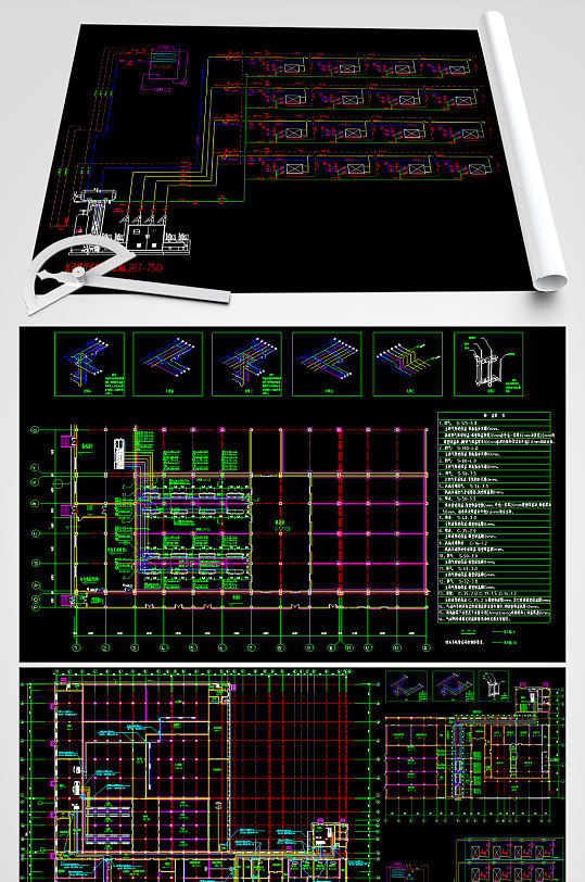 冷库空调CAD施工图