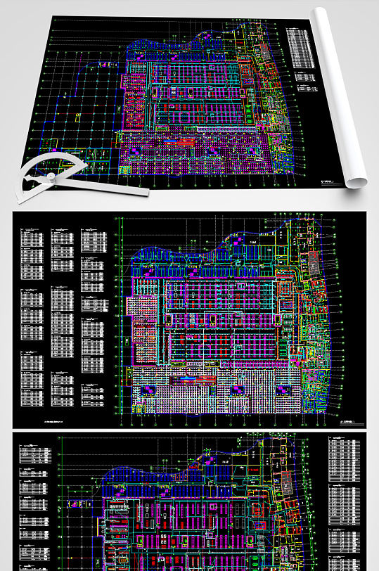超市电气CAD平面图