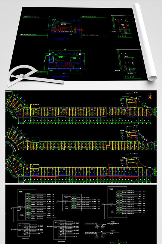 商铺电气CAD平面设计图-众图网