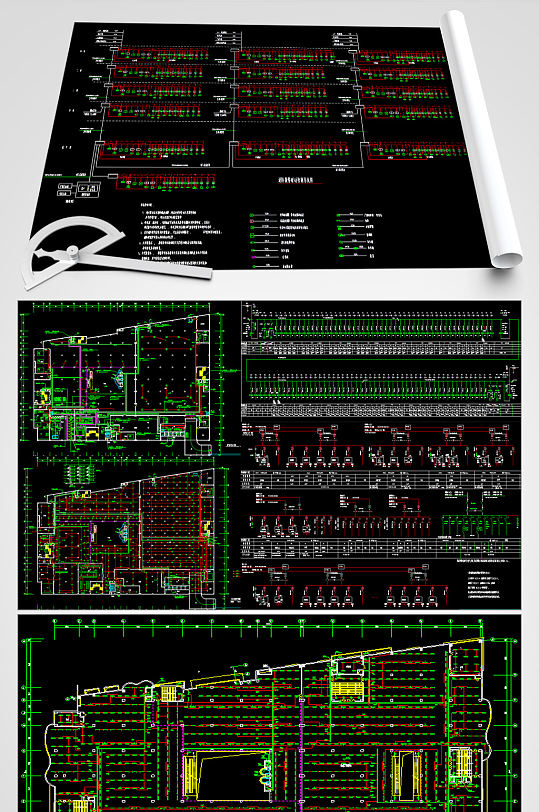 建材商场电气CAD设计图