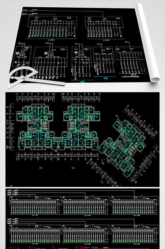 综合楼电气CAD设计图