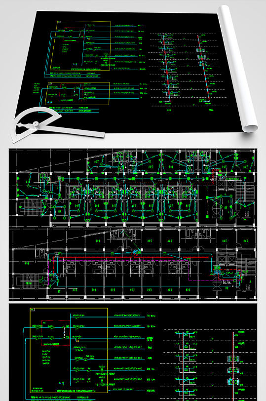 综合楼电气CAD设计图