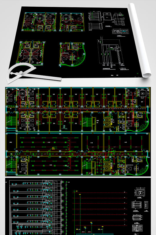 综合楼电气CAD设计图