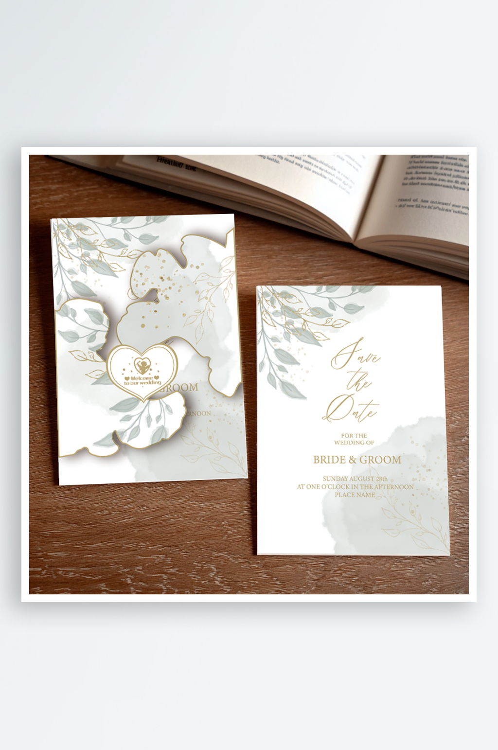 异形个性婚礼请柬素材