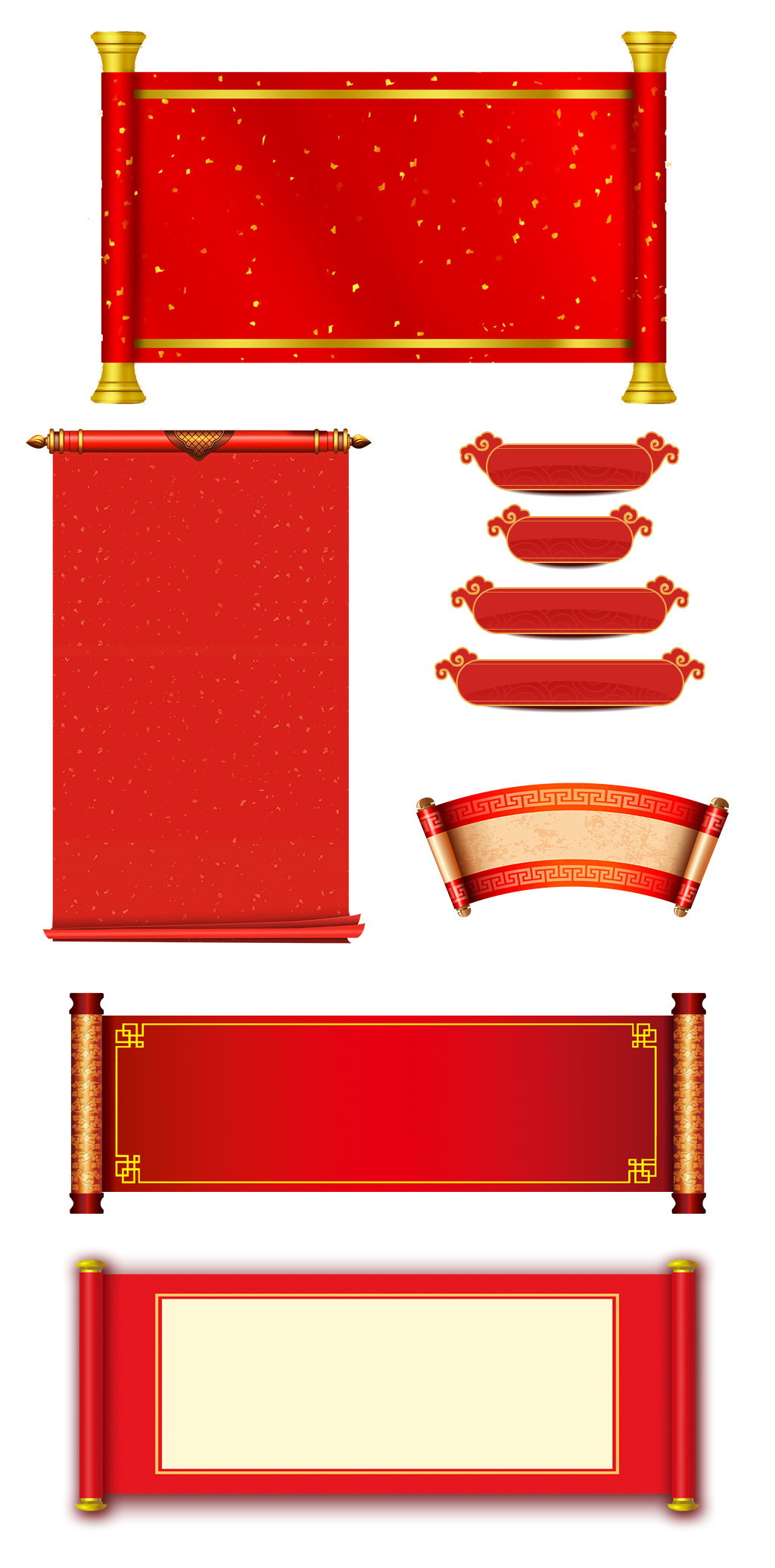 画轴中国风素材文件素材