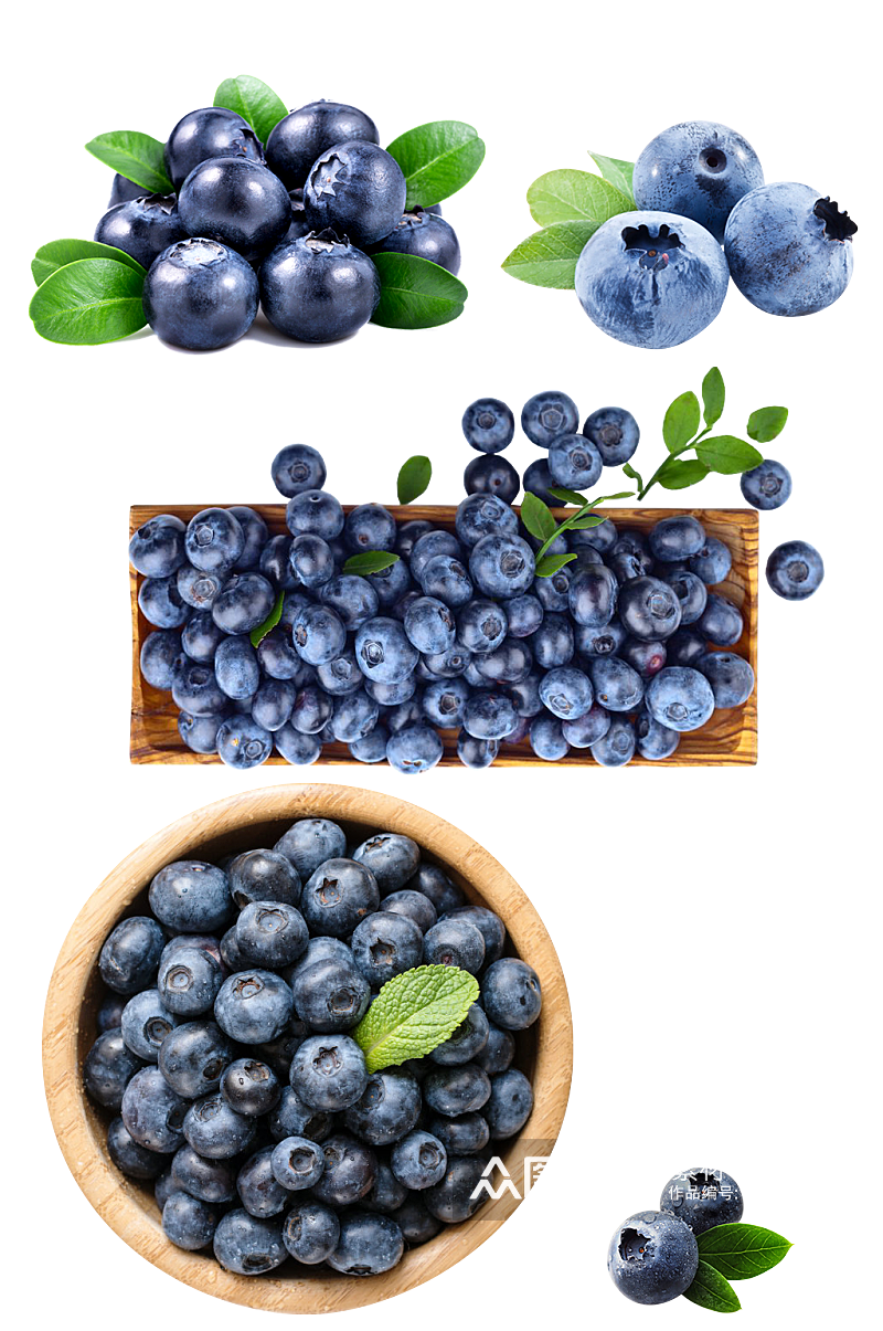 蓝莓水果素材png素材