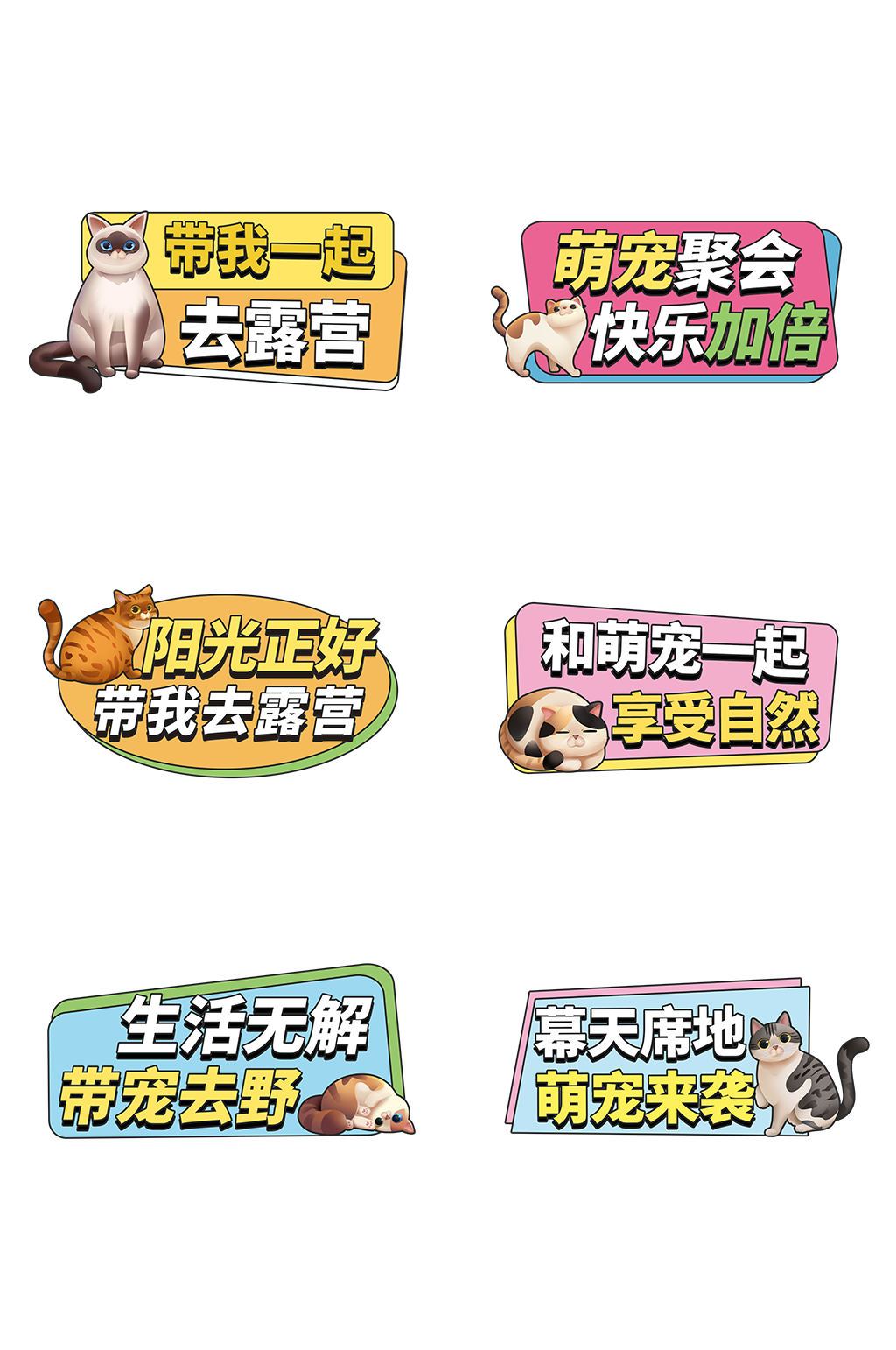 宠物露营手举牌kt板素材