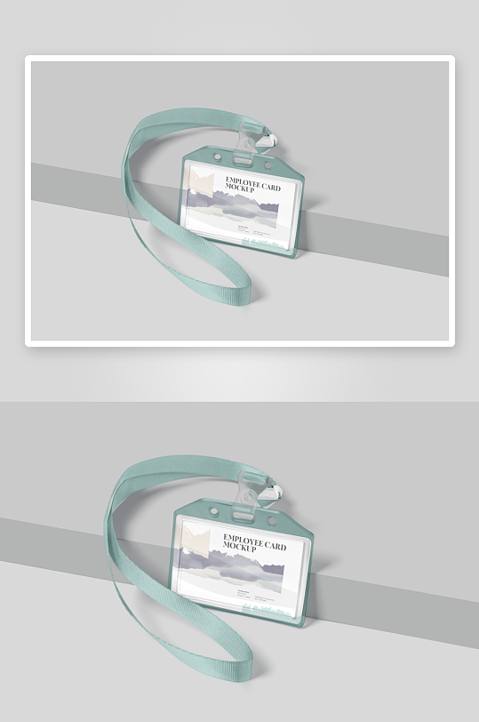 工作证胸牌吊牌样机-众图网
