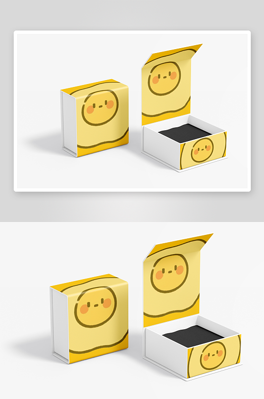 磁性折叠礼品盒纸盒高档礼盒子VI智能贴图-众图网