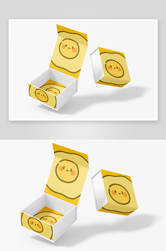 磁性折叠礼品盒纸盒高档礼盒子VI智能贴图-众图网