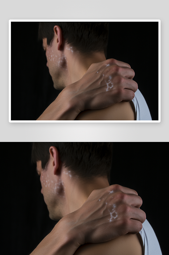 AI数字艺术肩周炎职业病医疗摄影图-众图网