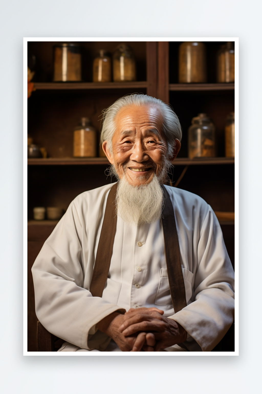 AI数字艺术老中医中药肖像人物摄影图模板下载-编号6714925-众图网