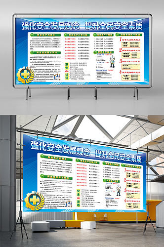 安全生产消防安全知识展板