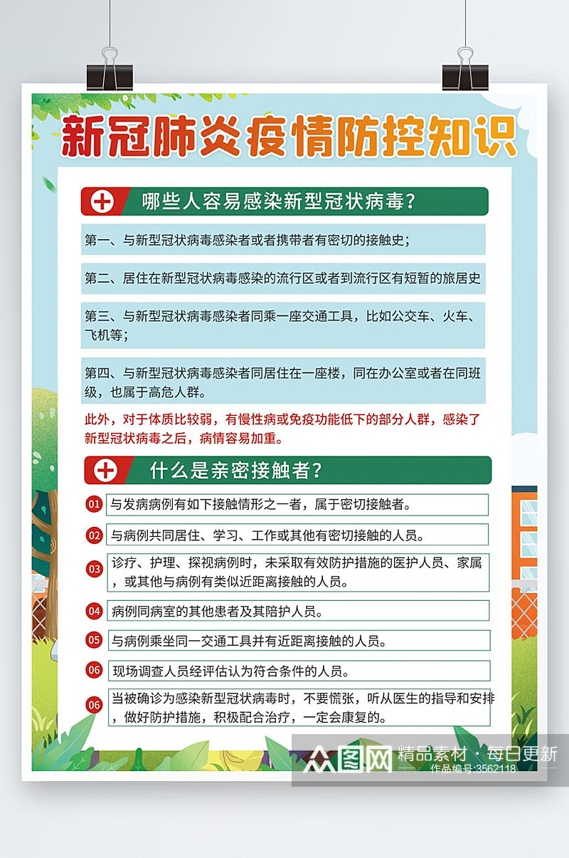 疫情防疫抗疫科普知识宣传系列海报素材